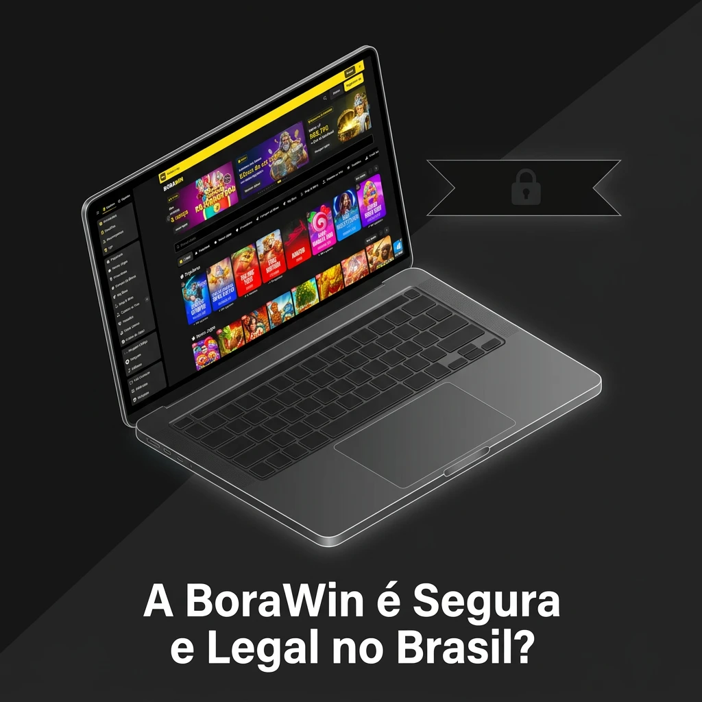Ilustração sobre a segurança e legalidade da casa de apostas online BoraWin no Brasil.