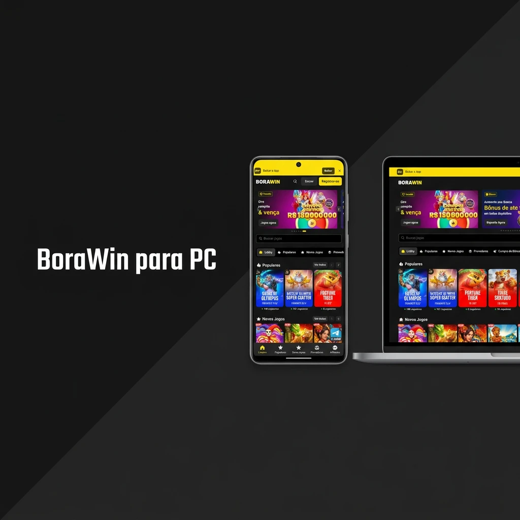Tela de um computador desktop exibindo a interface da plataforma BoraWin acessada via navegador.