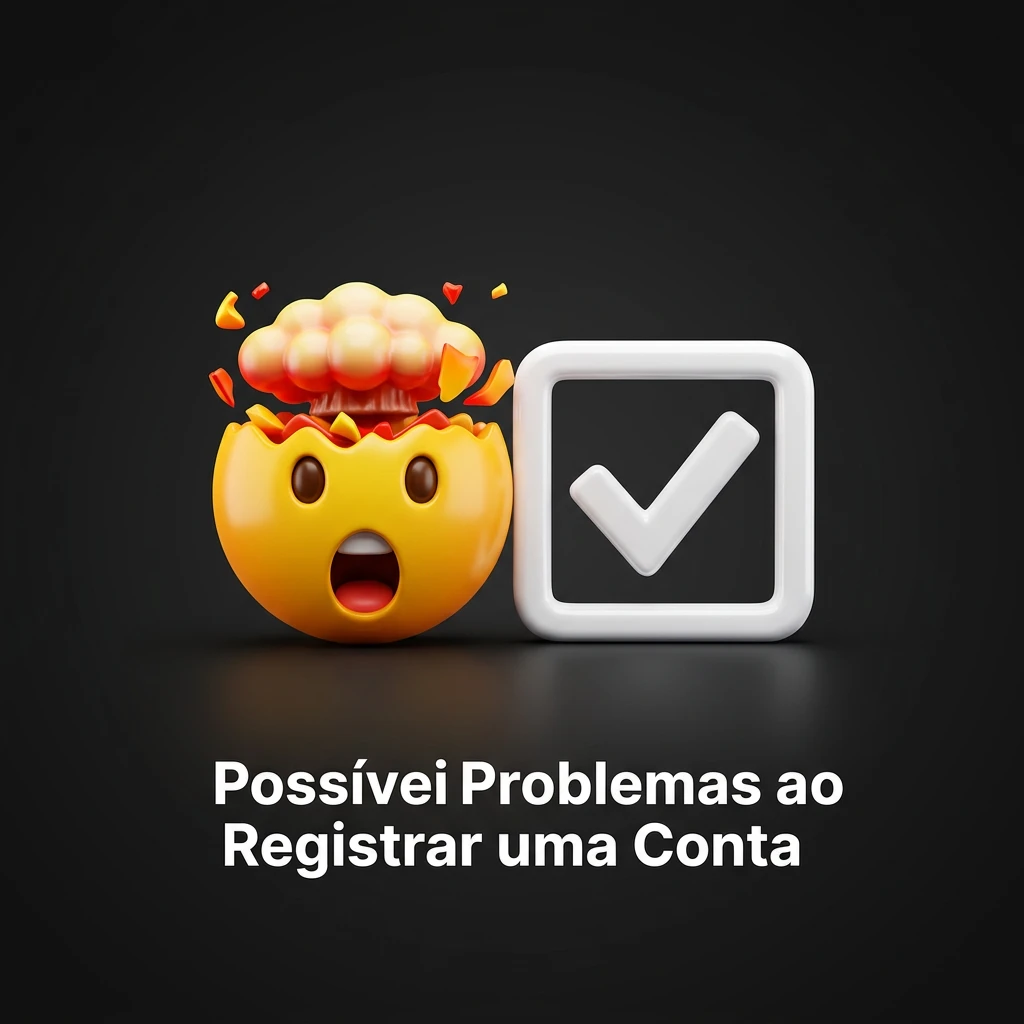 Guia de soluções para possíveis problemas ao registrar conta no BoraWin, como erros de e-mail, CPF e SMS.