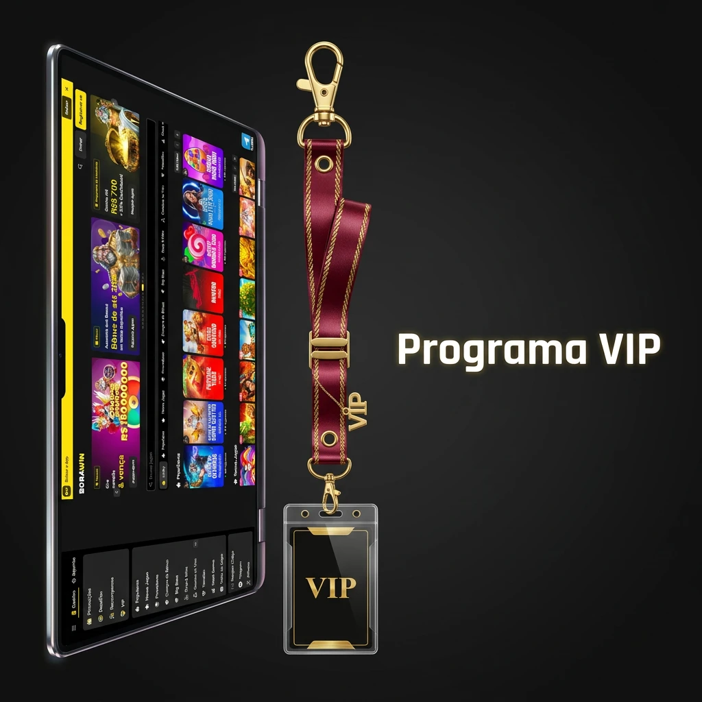 Programa VIP BoraWin: níveis de lealdade progressivos com cashback, saques prioritários e atendimento personalizado.