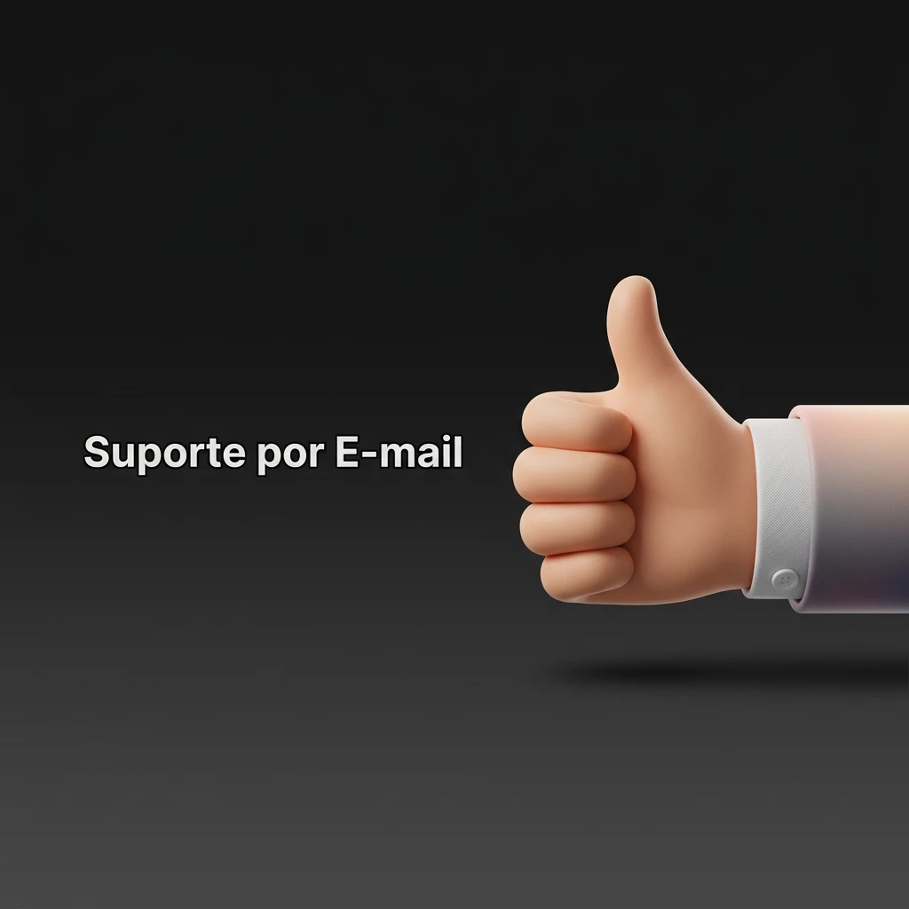 Suporte por e-mail da BoraWin para análises detalhadas e envio de documentos, com resposta em até 24 horas.