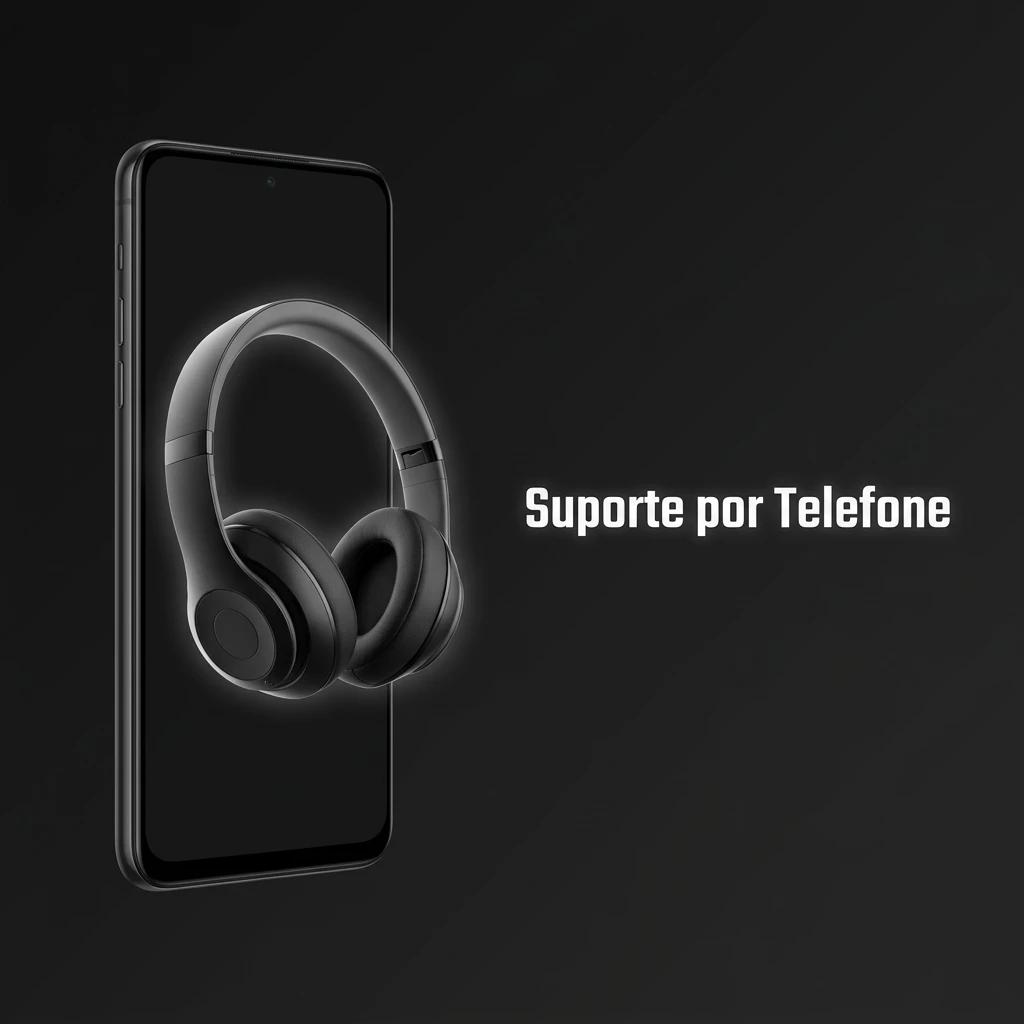 Suporte por telefone da BoraWin, oferecendo atendimento humanizado para urgências e fraudes.