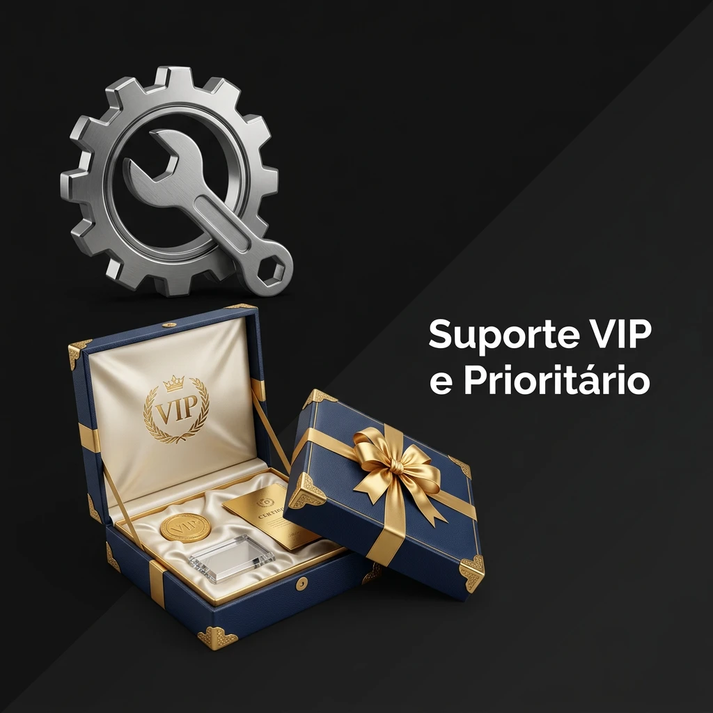 Suporte VIP e Prioritário: atendimento exclusivo, imediato e com gerente dedicado para jogadores de alto nível.