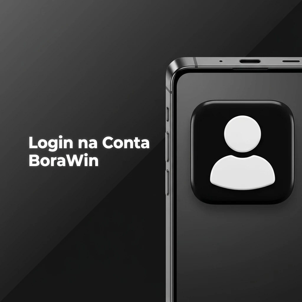 Tela de login da conta BoraWin com campos para inserir e-mail, usuário, senha ou acessar via redes sociais.