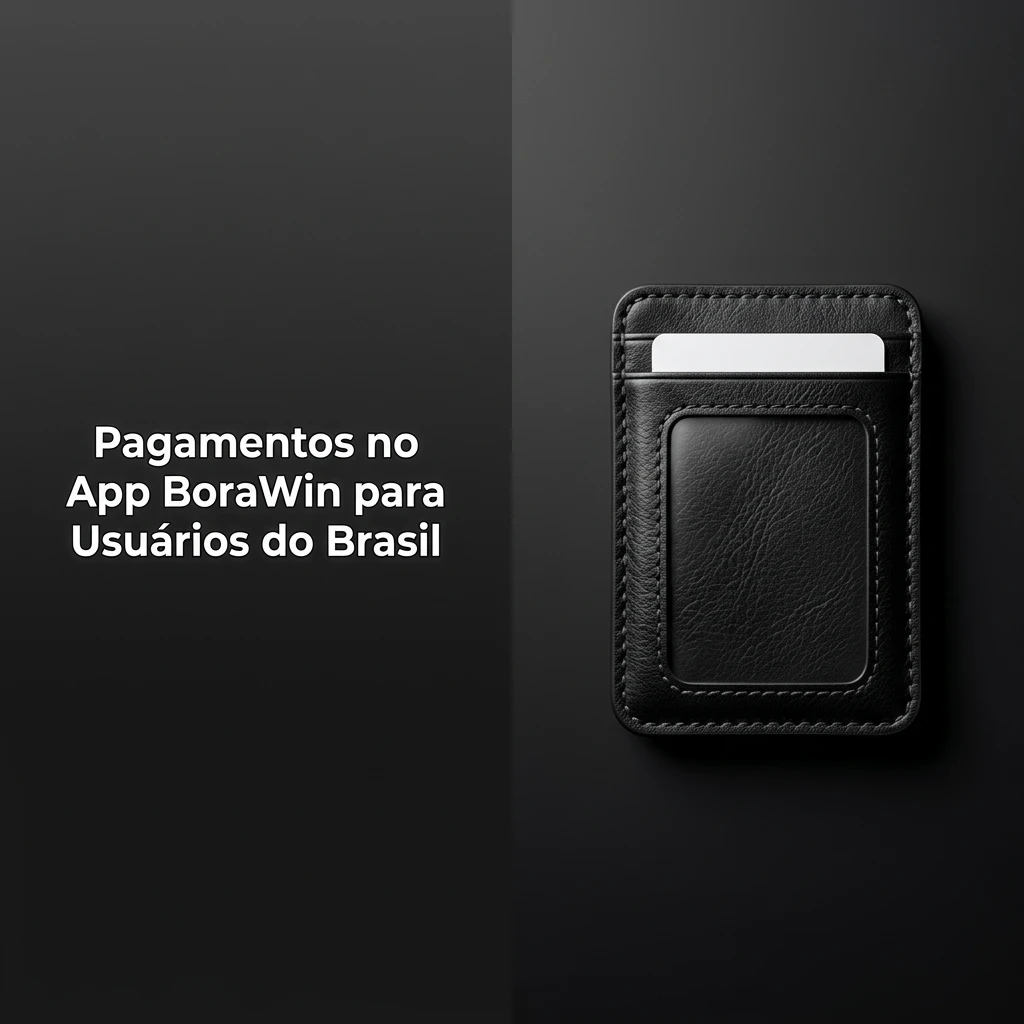 Tela de pagamentos do app BoraWin para o Brasil, listando opções via Pix e criptomoedas como BTC, ETH, USDT e LTC.