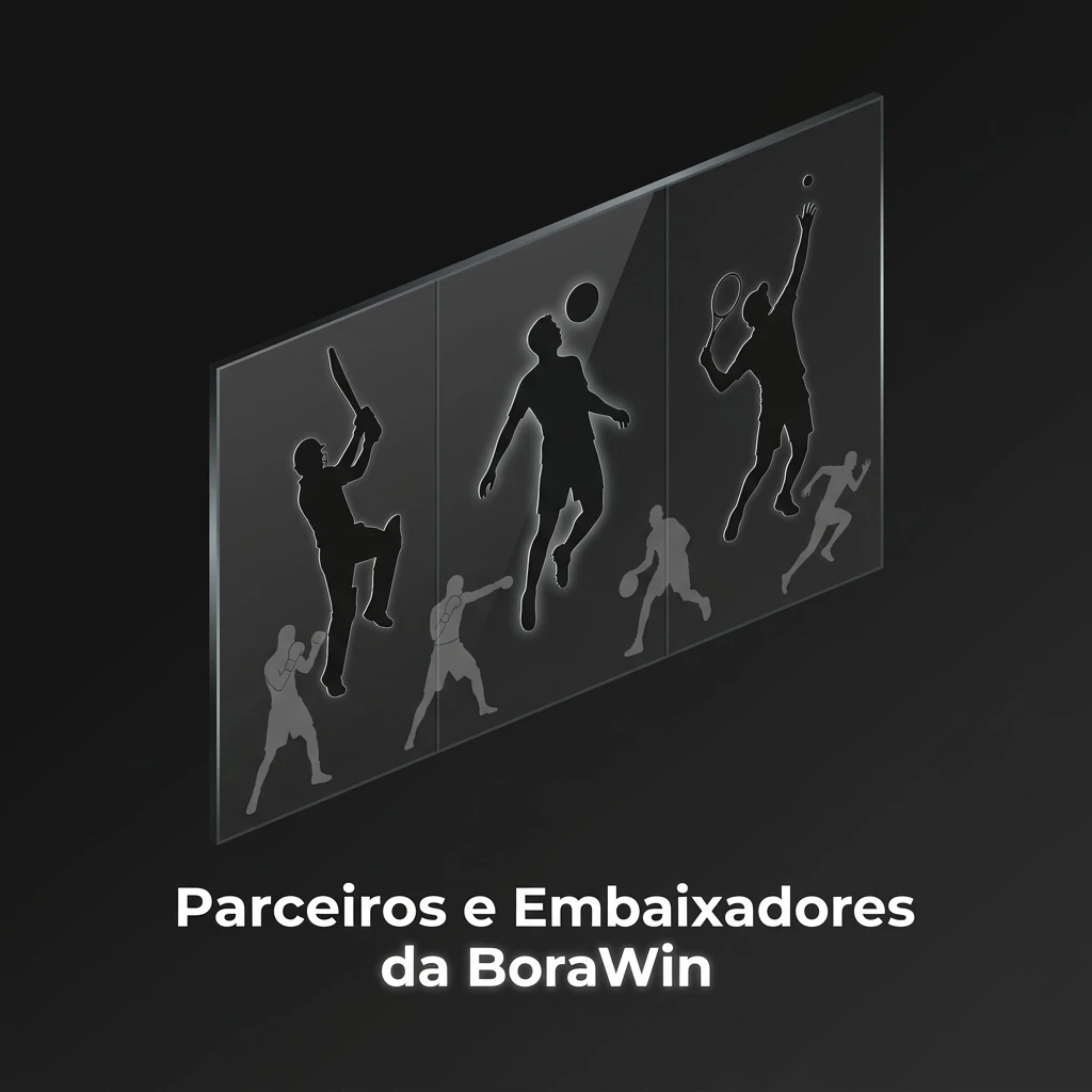 Parceiros e embaixadores da BoraWin: clubes de futebol, ex-atletas, sistemas de pagamento e criadores de conteúdo.