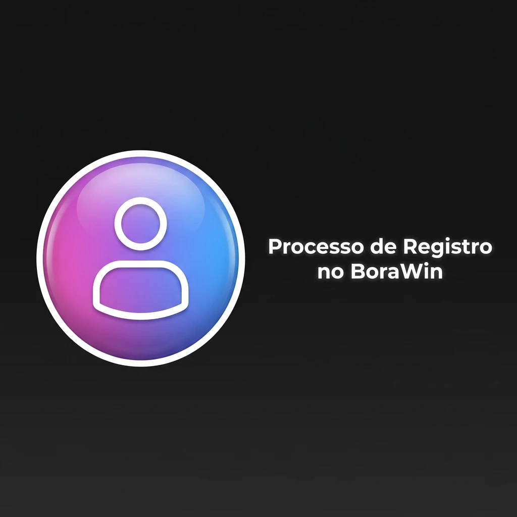 Formulário simplificado de registro no BoraWin, com campos para e-mail, senha, moeda BRL e validação de maioridade.